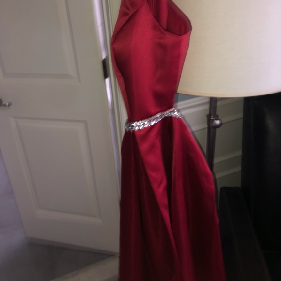 Red Designer Dress - Picture 4 of 5